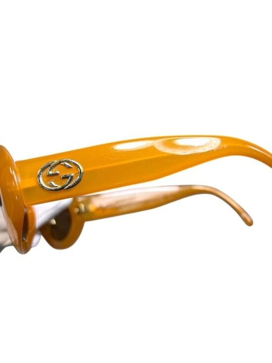 Gucci Sunglasses Orange Brown Acetate Eyewear main image 5